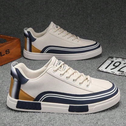 Men's Sport Shoes Summer New Leather Non-Slip Wear-Resistant Flat Comfortable Men's Skate Shoes Large Size 47 Outdoor Casual Men's Hiking Shoes Fashion Luxury Men's Flat Slip-On Sport Shoes Deodorizing Casual Leather Sport Men's Skateboard Shoes Beige